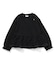 レースフリル切り替えリブTシャツ