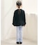 レースフリル切り替えリブTシャツ