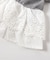 レースフリル切り替えリブTシャツ