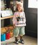総柄ワッフルTシャツ