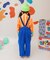BIT'Z 総柄コール天サロペット