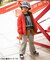B NEWJACK トランクスレイヤードカットソーパンツ  10分丈