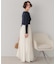 ボートネックリブ編みニット