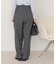 インタックセンタープレスワイドパンツ