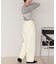 インタックセンタープレスワイドパンツ