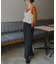 袖シャーリングシアートップス
