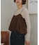 袖シャーリングシアートップス