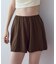 ショートパンツ付タックビキニ/セット水着