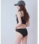 ショートパンツ付タックビキニ/セット水着