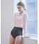 3点セット/ショートパンツ×カップ付長袖ビキニ/水着
