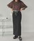 フェイクレザー厚底サンダル
