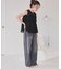 シフォンフリルドッキングトップス