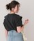 汗染み防止ラッフルスリーブTシャツ