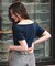 オフショルダーハーフスリーブTシャツ