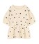フラワー刺繍ペプラムニットトップス