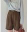 コーデュロイタックショートパンツ