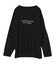 文字プリントシアーロングTシャツ