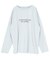 文字プリントシアーロングTシャツ