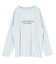 文字プリントシアーロングTシャツ