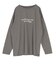 文字プリントシアーロングTシャツ