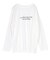 文字プリントシアーロングTシャツ
