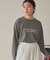 文字プリントシアーロングTシャツ