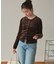 シアーベロアカーディガン