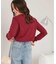 なめらか手触りカシミヤタッチクルーネックニット