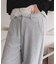 美シルエットタックスウェットパンツ