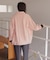 襟付ルーズデニムジャケット