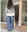 ストレートシルエットデニムパンツ