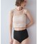 4点セット/長袖トップス付シャーリングビキニ×ショートパンツ/水着