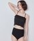 4点セット/長袖トップス付シャーリングビキニ×ショートパンツ/水着