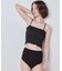 4点セット/長袖トップス付シャーリングビキニ×ショートパンツ/水着