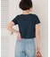 フロントギャザー半袖トップス