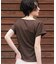 スリットデザインドレープ半袖Tシャツ