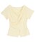 スリットデザインドレープ半袖Tシャツ