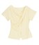 スリットデザインドレープ半袖Tシャツ