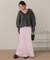 美シルエットサテンスカート