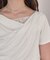 オフショルダーハーフスリーブレースドッキングTシャツ