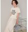 シャーリングロゴプリントTシャツ