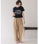 シャーリングロゴプリントTシャツ
