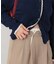 ウエストレイヤードストレートパンツ