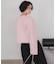 ケーブルゴールド釦ニットカーディガン