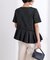 アシンメトリーフリルドッキングTシャツ