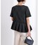 アシンメトリーフリルドッキングTシャツ