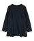 パフスリーブペプラムクルーネックブラウス