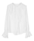 フリルカラーキャンディスリーブブラウス