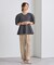前後2wayハーフスリーブフレアニット
