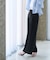 ハイウエスト2タックワイドパンツ